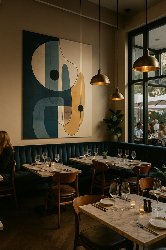 Harmonie abstraite : Impression d'art géométrique moderne | Décoration murale minimaliste