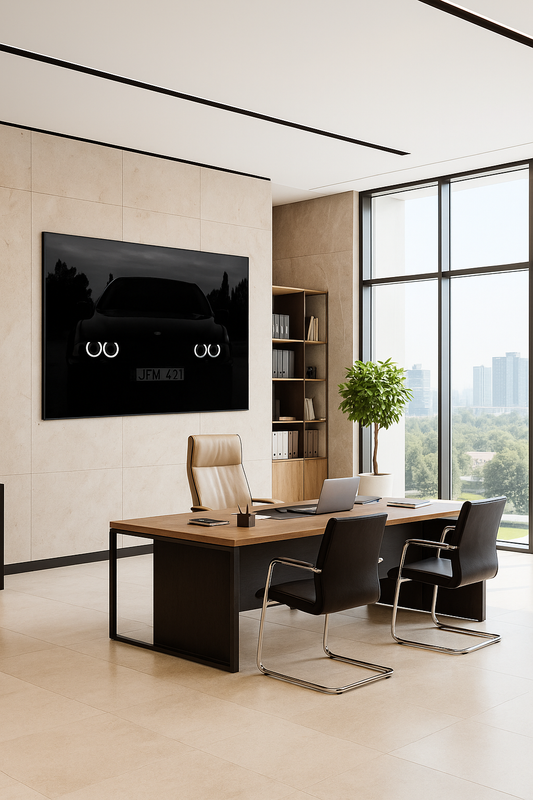 "هيمنة الظلام" - ملصق/طباعة قماشية لسيارة BMW M4