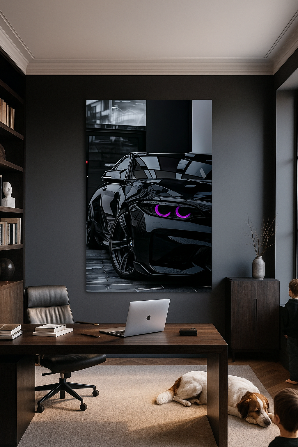 Product Title "Night Drive" - BMW M2 Canvas Print