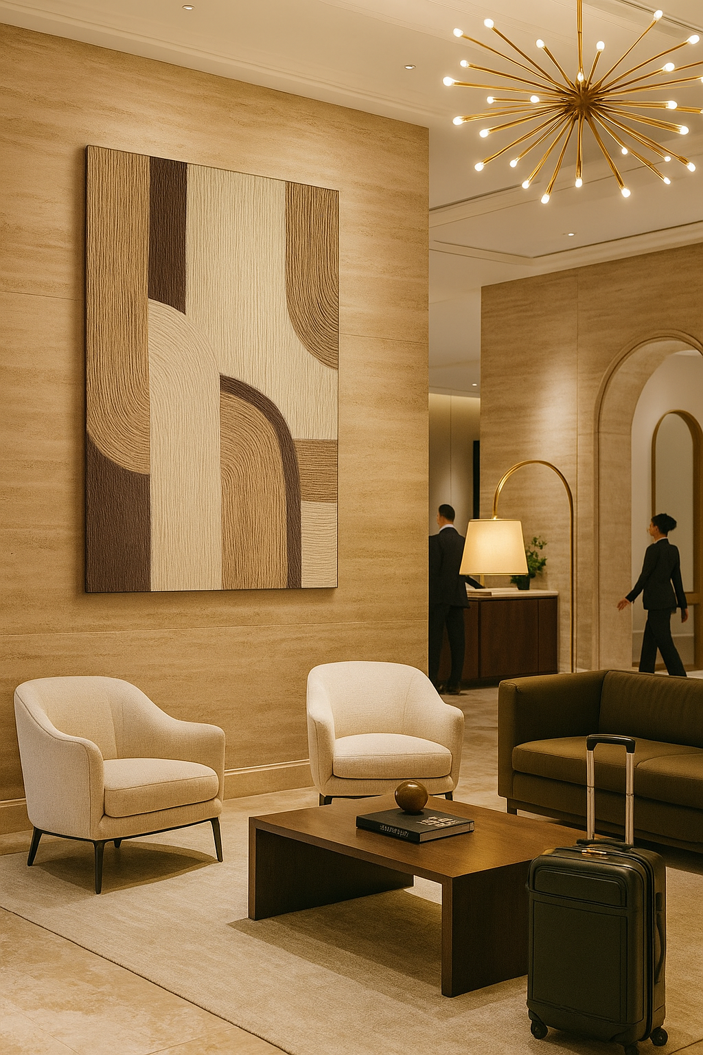 "السكينة المنسوجة" - لوحة جدارية تجريدية منقوشة