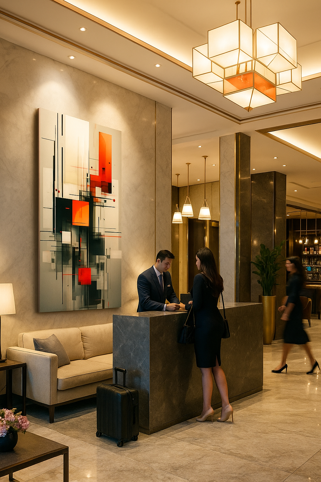 « Complexité urbaine » – Impression d'art géométrique abstrait