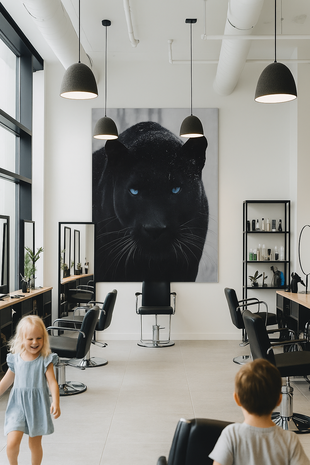 « Obsidian Gaze » - Impression d'art Black Panther