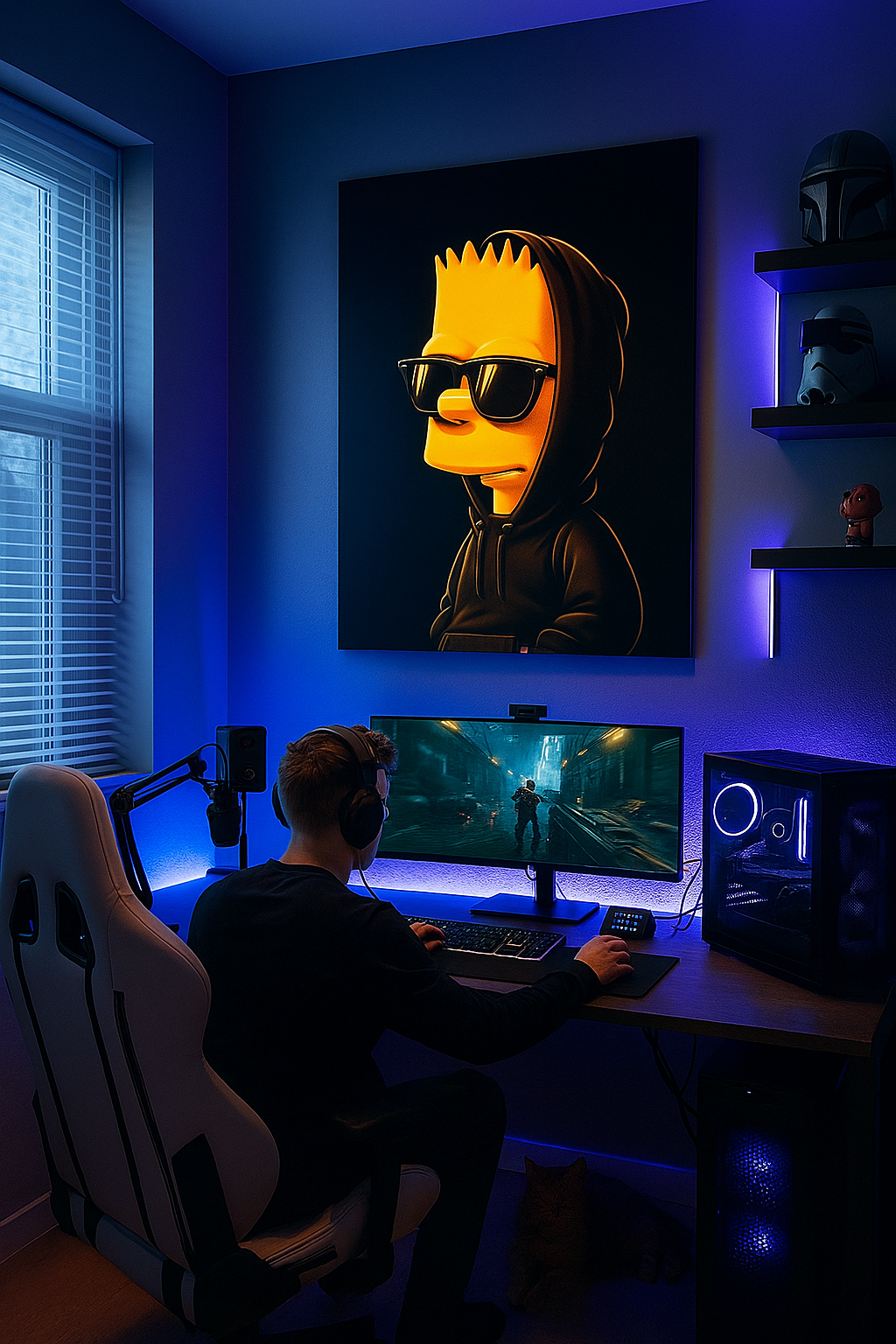 « Cool Bart » - Impression Pop Art de Bart Simpson