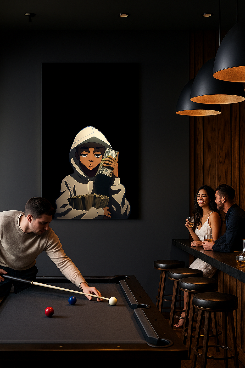 حركات المال – طبعة فنية أنمي من ملابس الشارع