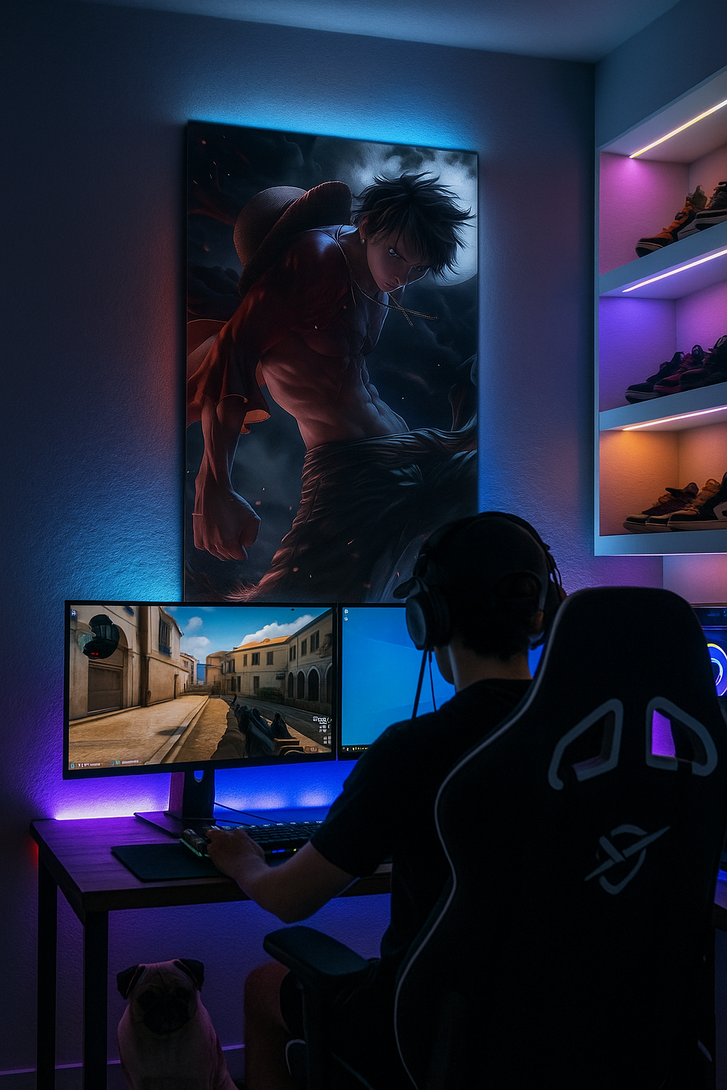 Moonlight Fighter – Impression d'art d'anime épique