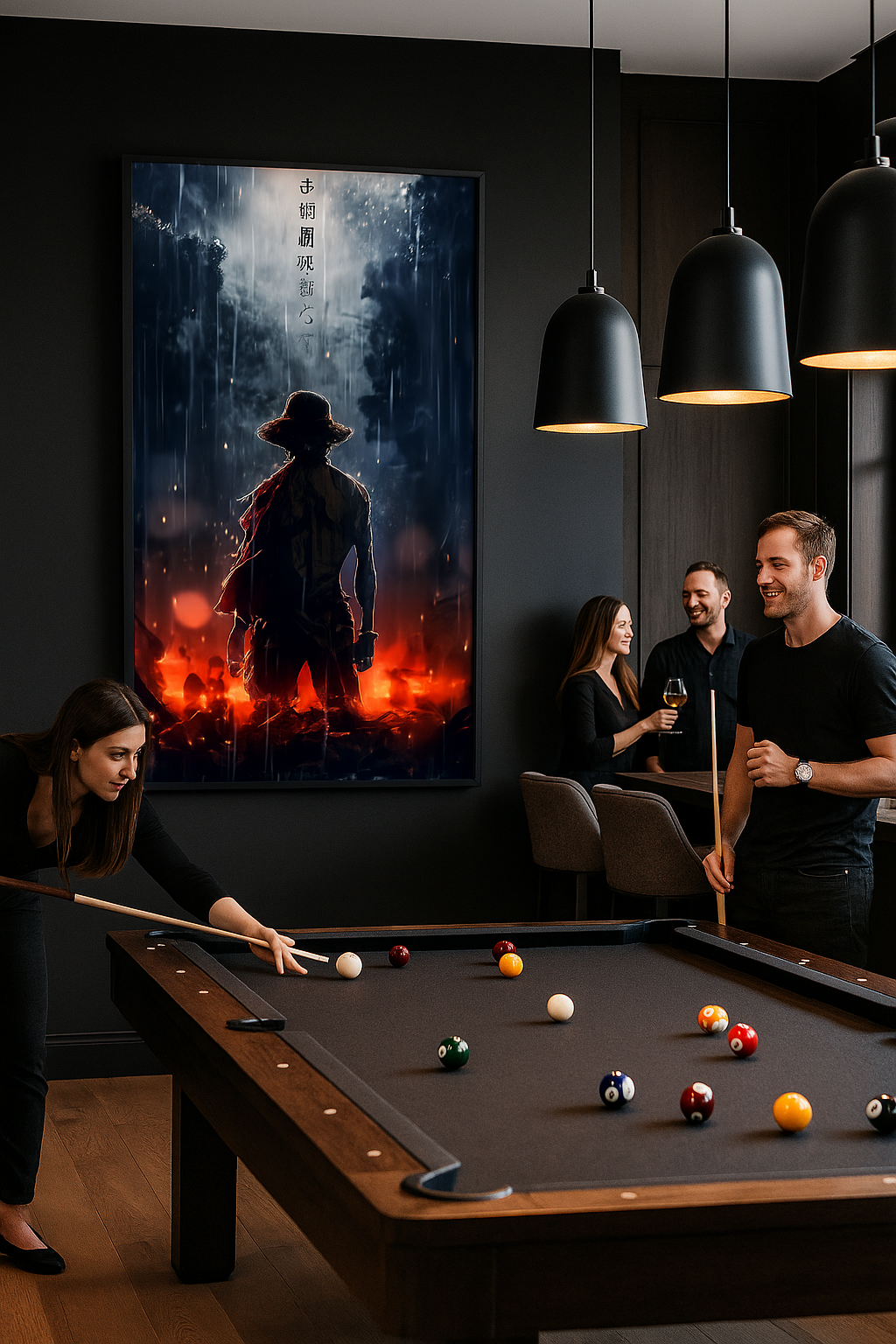 Flammes de résolution – Toile d'animation épique