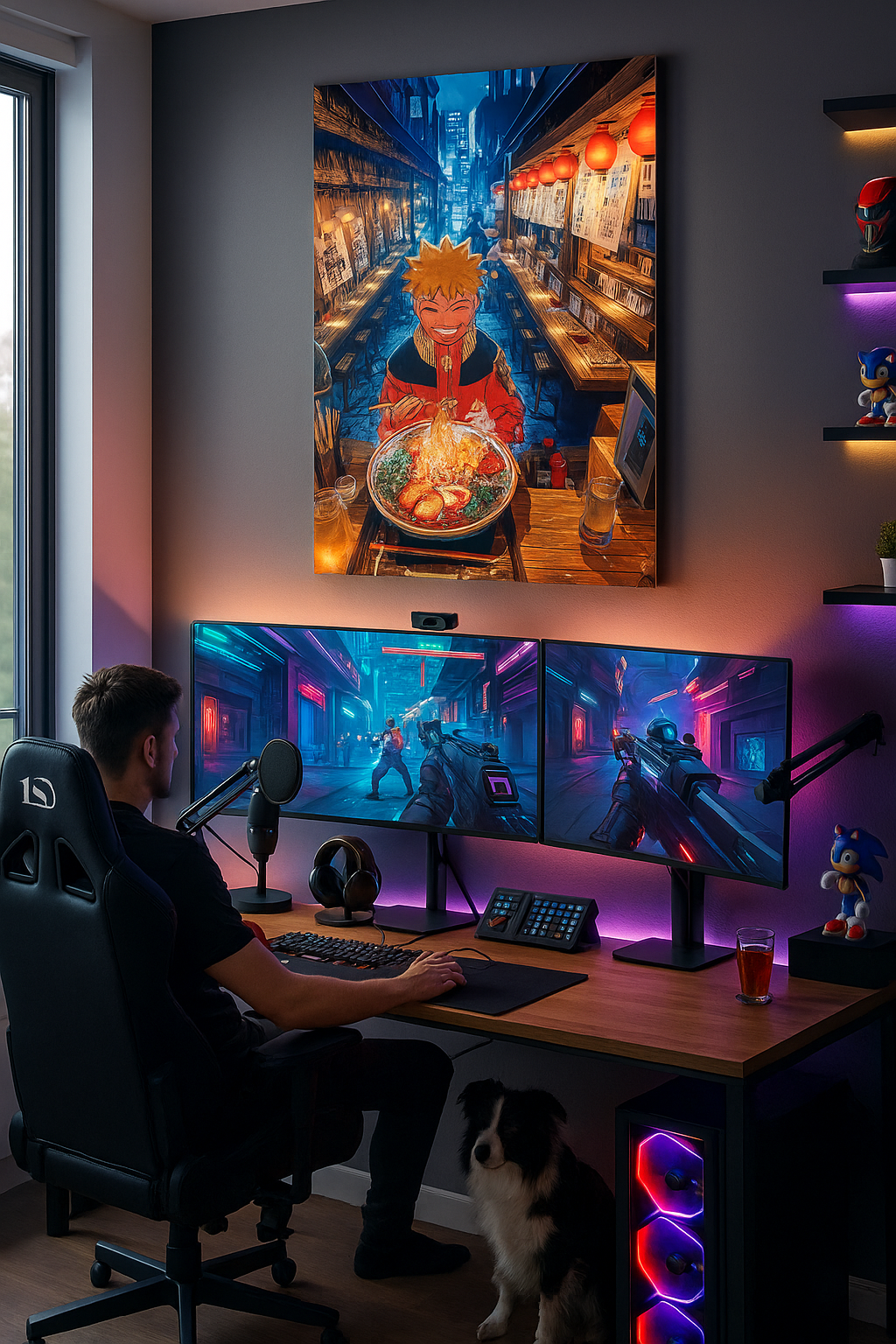 Volonté ardente – Toile d'animation intense