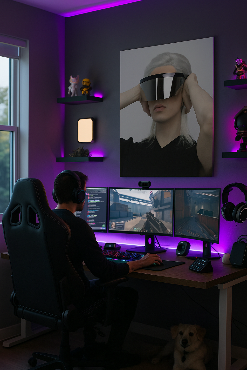 Vision du futur : Impression d'art futuriste | Esthétique minimaliste de science-fiction