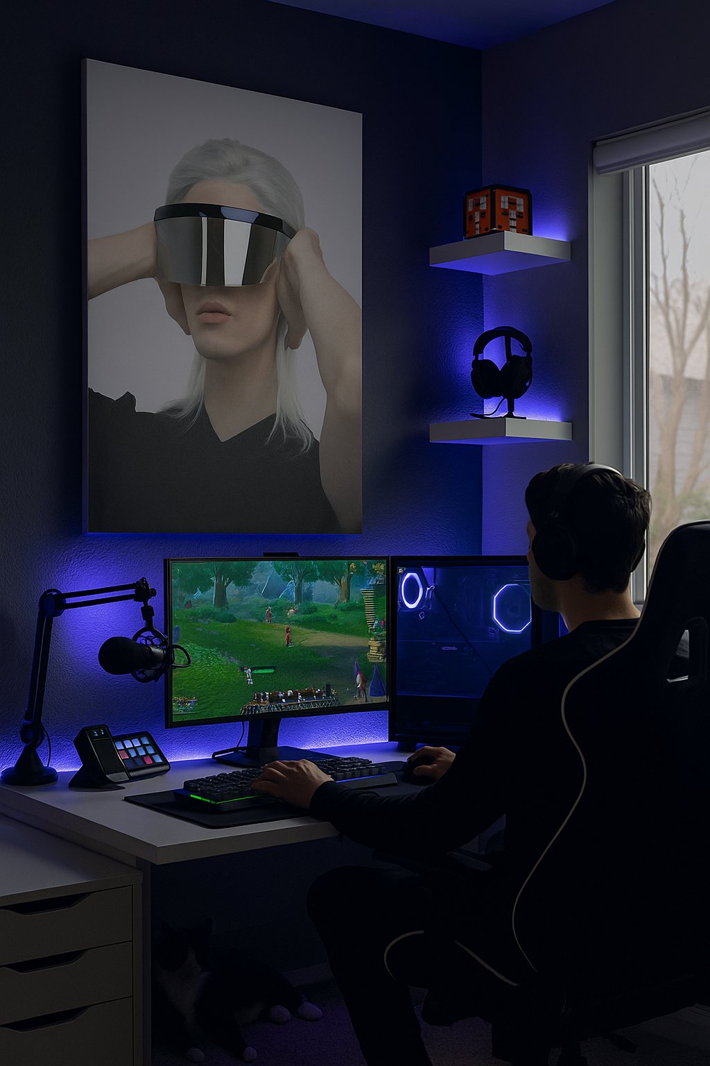 Vision du futur : Impression d'art futuriste | Esthétique minimaliste de science-fiction