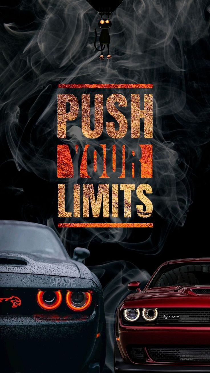 Push Your Limits" - Challenger Hellcat Wall Art