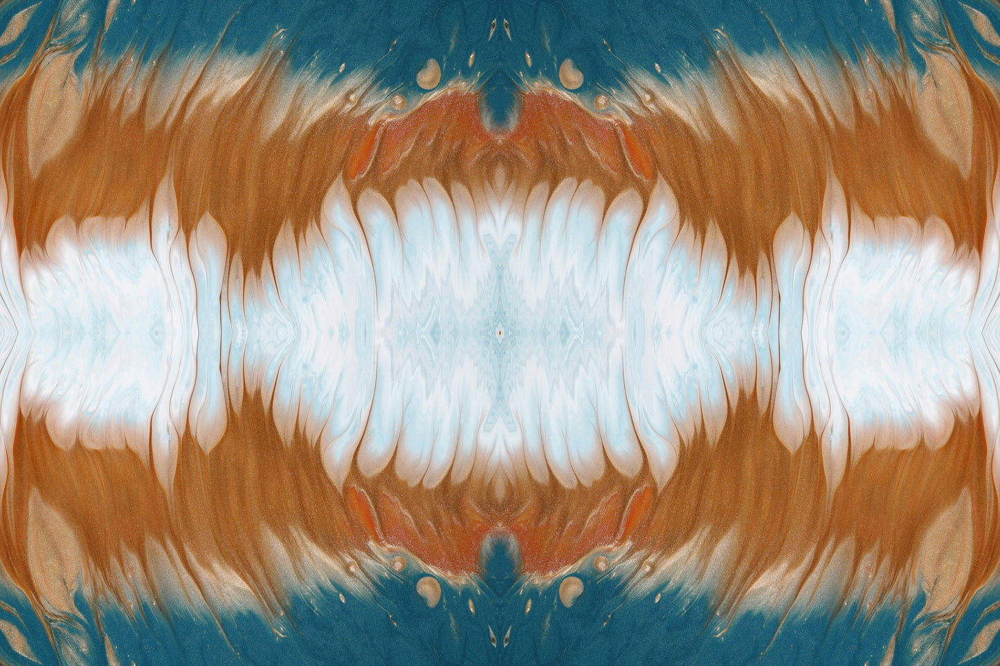 Sérénité océanique : Impression fluide abstraite | Ambiance côtière vibrante